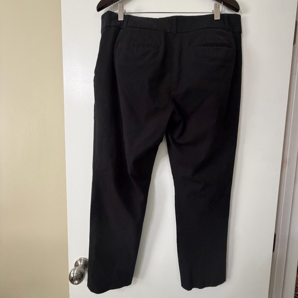 Loft Outlet Black Curvy Skinny Ankle Pants Size 14 - Picture 6 of 11